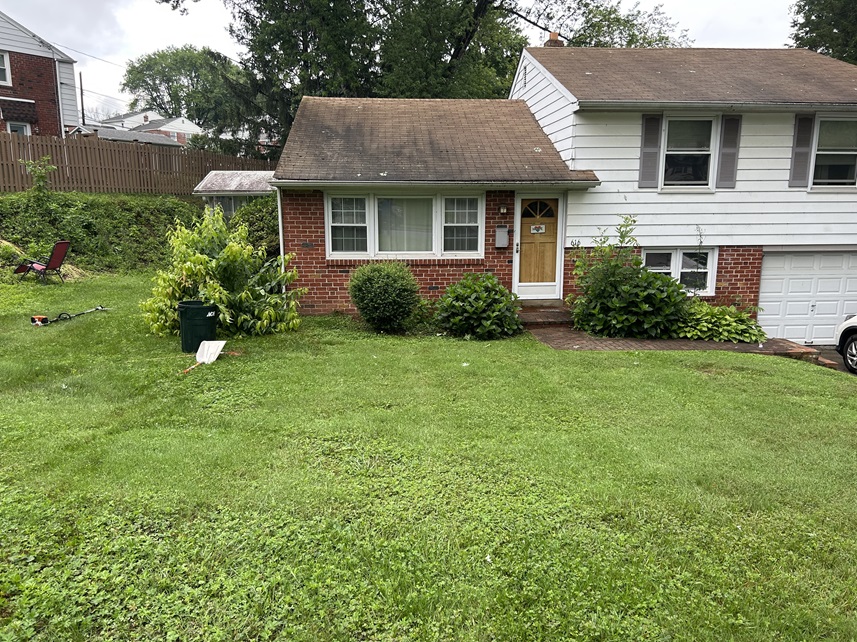 Lawn before Brennan's service