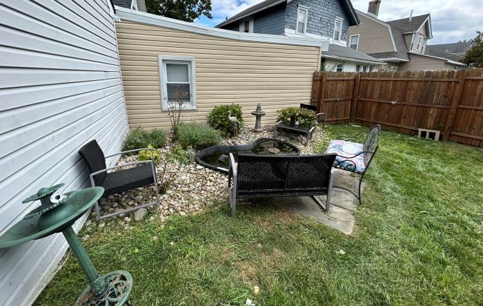 Seasonal yard cleanout removing leaves and debris